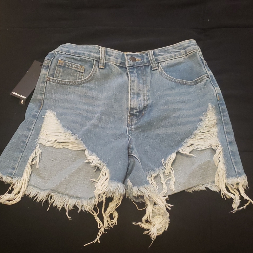 Time of your life distressed Shorts